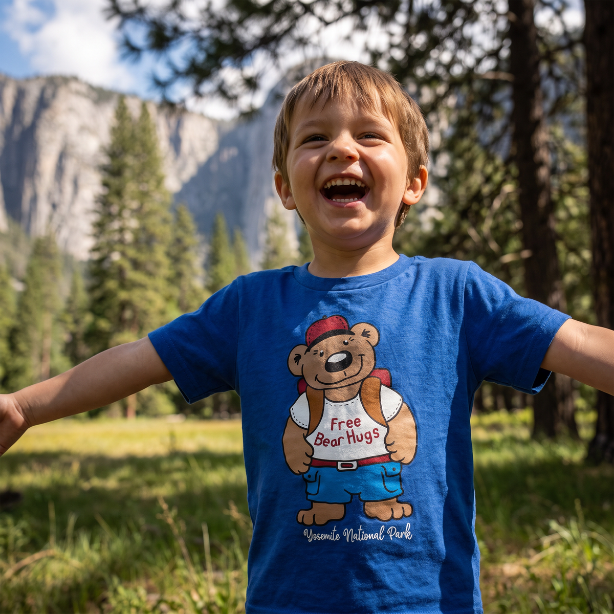 Yosemite Free Bear Hugs - lifestyle photo, kids