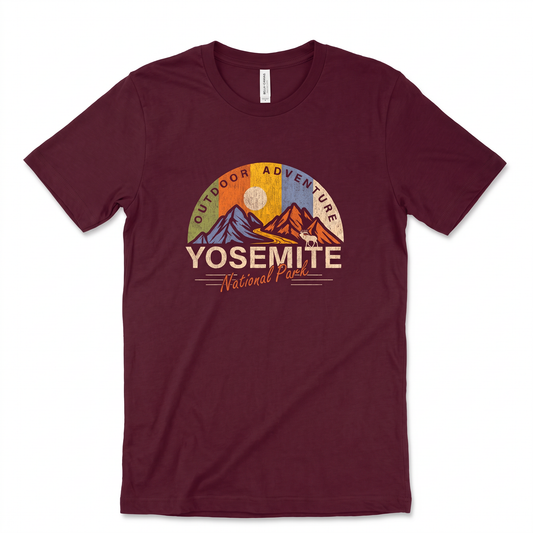 Yosemite Dome Stripe - Maroon flat lay