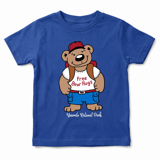Yosemite Free Bear Hugs - True Royal flat lay