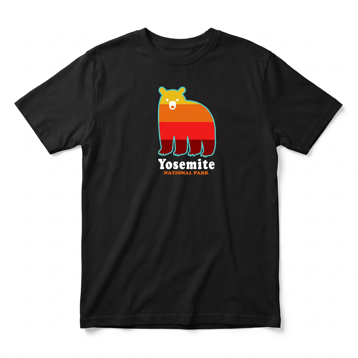 Yosemite Sunny Babe Bear - Black flat lay