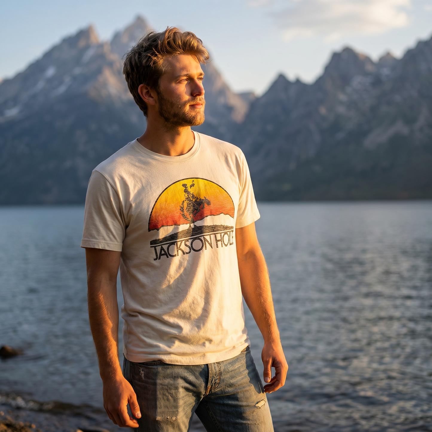Jackson Hole Vintage Sunset