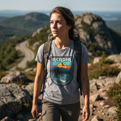 Acadia National Park Retro Badge