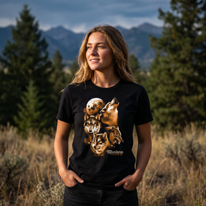 Bozeman Wolves Moonrise