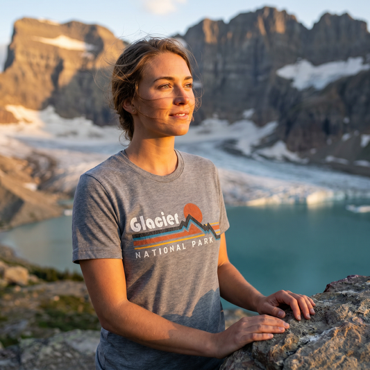 Glacier National Park Retro Ridge
