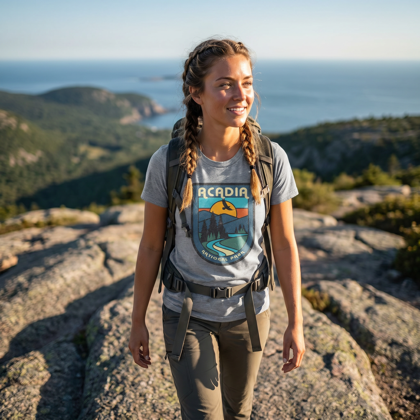 Acadia National Park Retro Badge