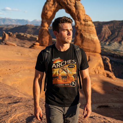 Arches National Park Vintage Sunset