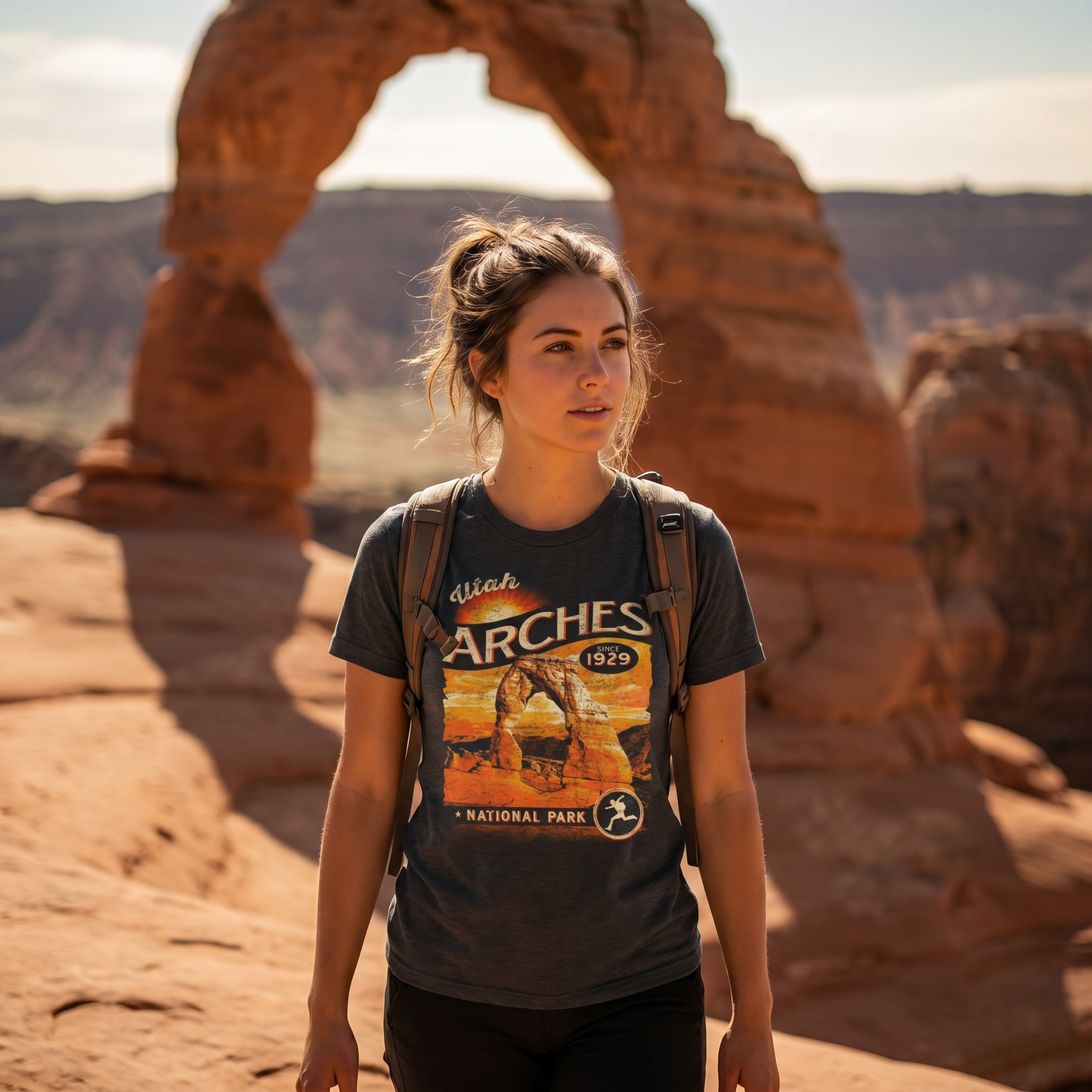 Arches National Park Vintage Sunset