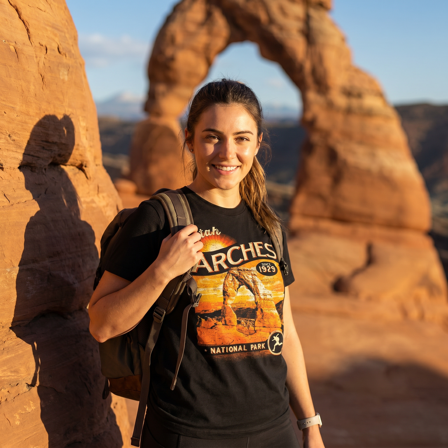 Arches National Park Vintage Sunset