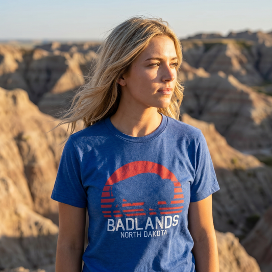 Badlands Sunset Bison