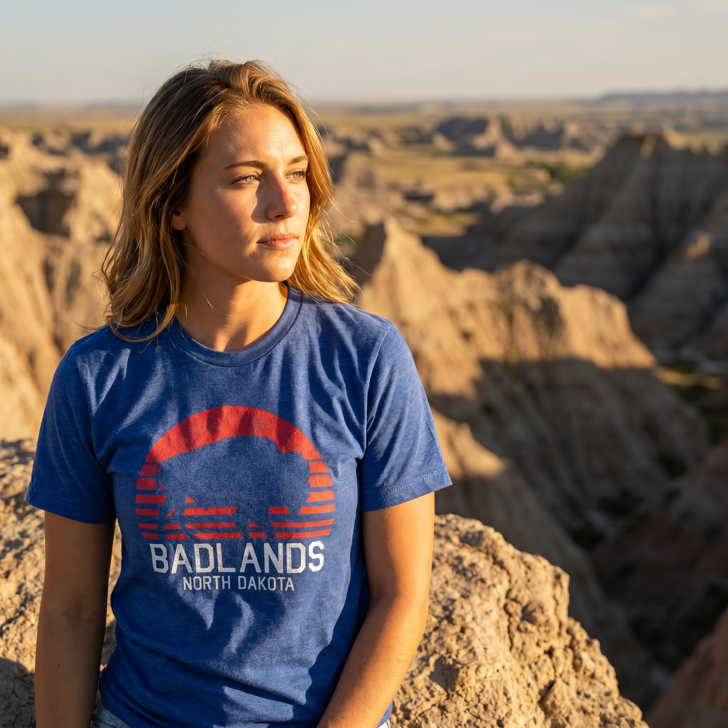 Badlands Sunset Bison