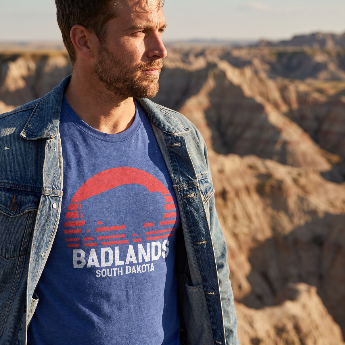 Badlands Sunset Bison