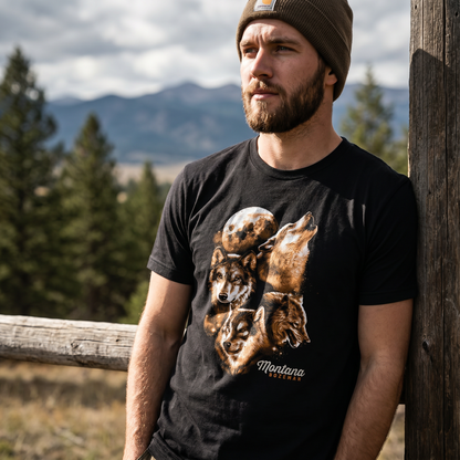Bozeman Wolves Moonrise