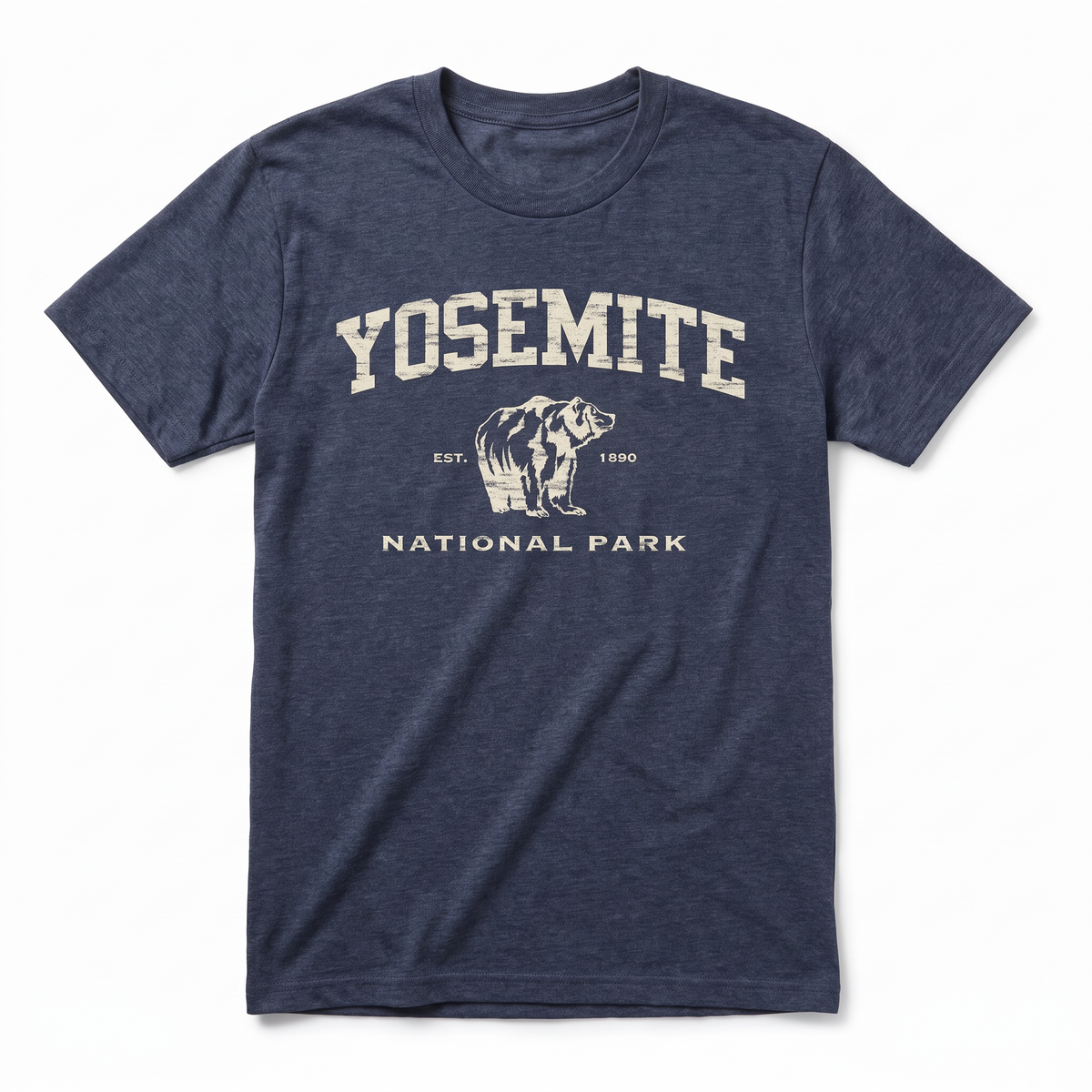 Yosemite Arch Icon - Heather Navy flat lay