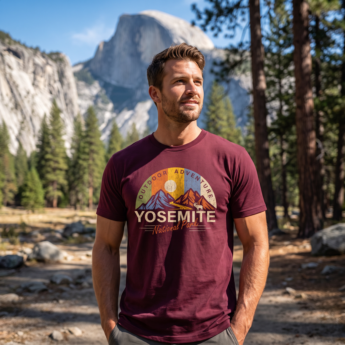 Yosemite Dome Stripe - lifestyle photo, men's