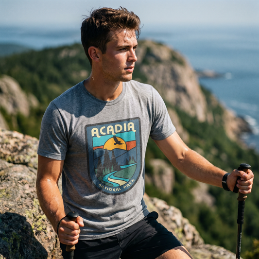 Acadia National Park Retro Badge