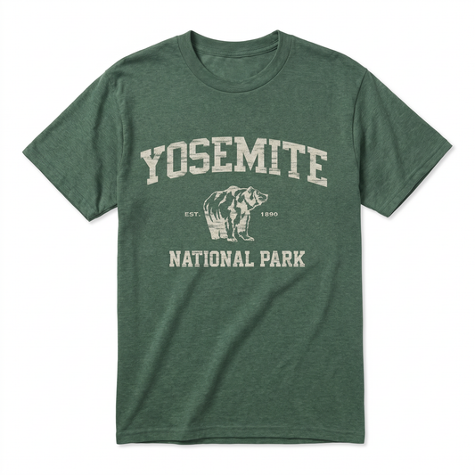 Yosemite Arch Icon - Heather Forest flat lay